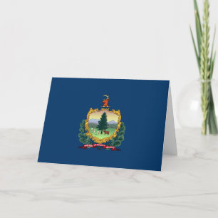 Flagge von Vermont Karte