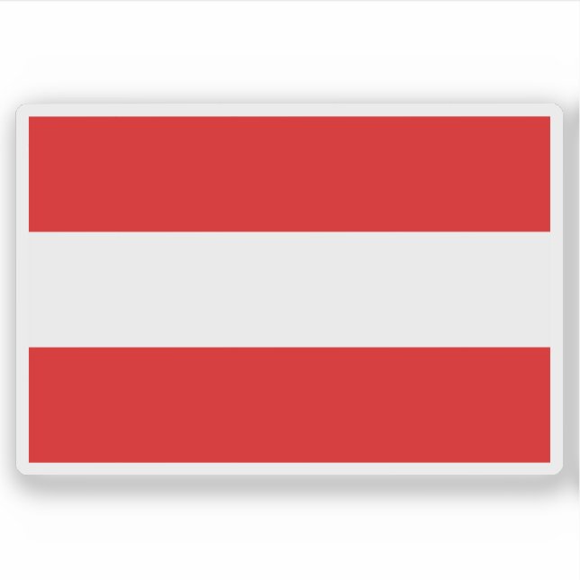 Flagge von Vianden, Luxemburg Aufkleber (Vorderseite)