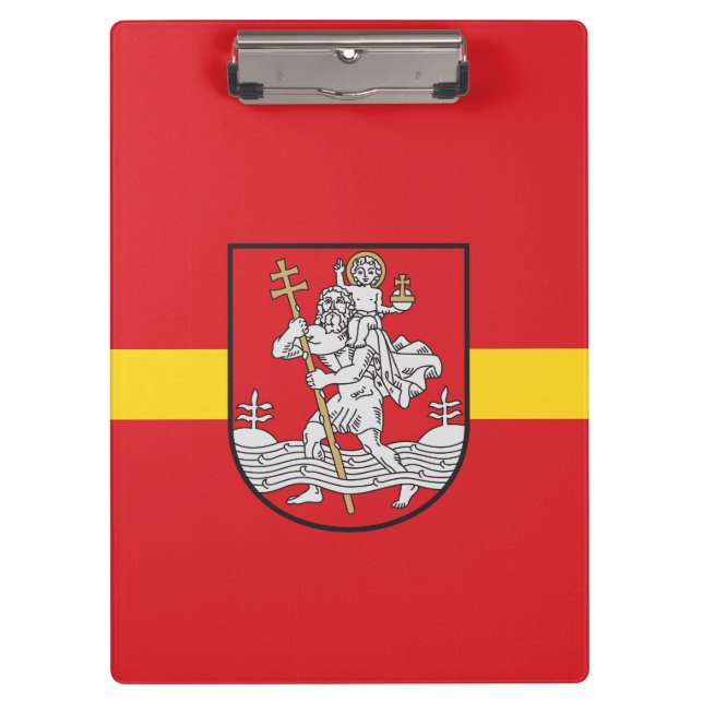 Flagge von Vilnius, Litauen Klemmbrett (Vorderseite)