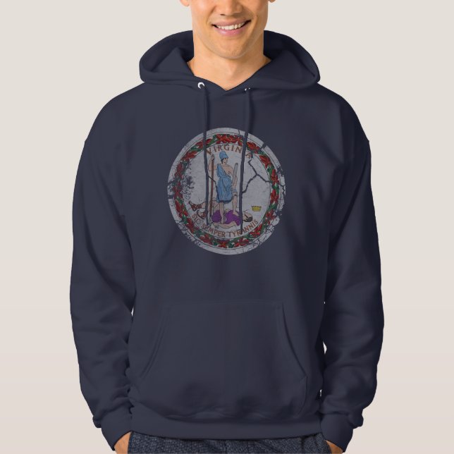 Flagge von Virginia Hoodie (Vorderseite)