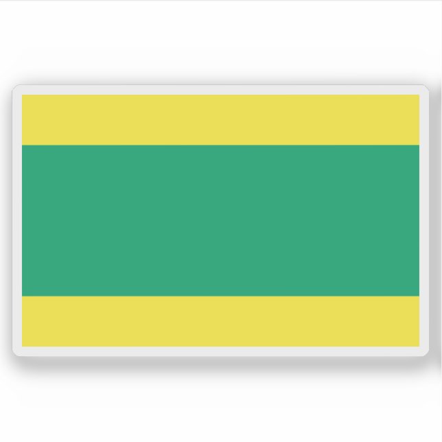 Flagge von Võru, Estland Aufkleber (Vorderseite)