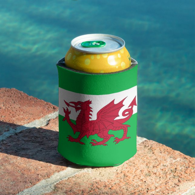 Flagge von Wales (Cymru) Dosenkühler (In Situ Pool)