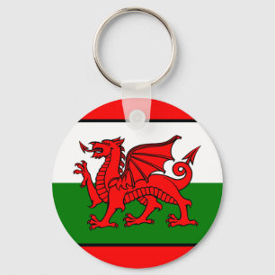 Flagge von Wales Schlüsselanhänger