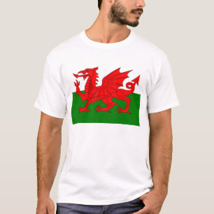 Flagge von Wales T-Shirt