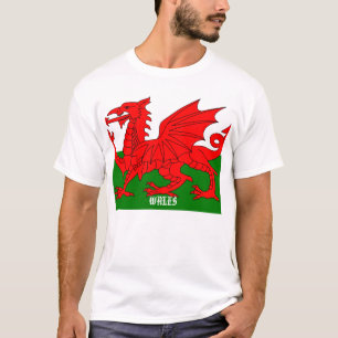 Flagge von Wales-T-Shirt T-Shirt