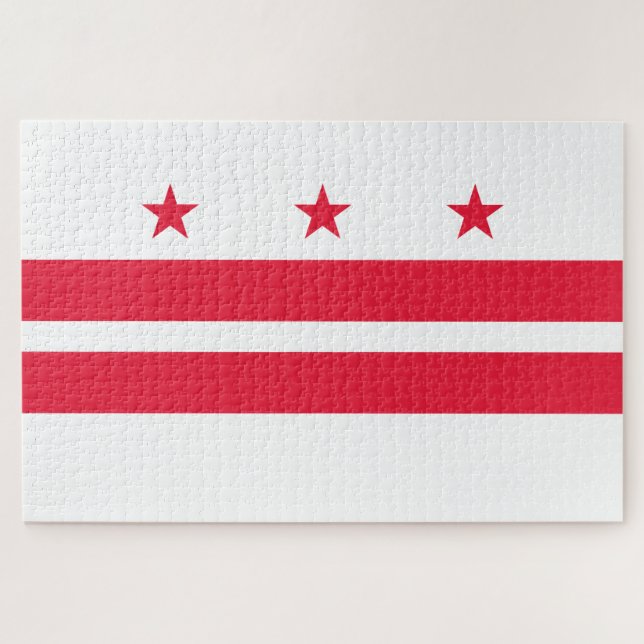 Flagge von Washington D.C. (District of Columbia) (Horizontal)
