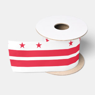 Flagge von Washington D.C. (District of Columbia) Satinband