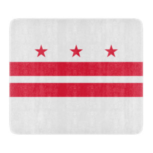 Flagge von Washington D.C. (District of Columbia) Schneidebrett