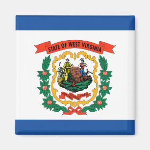 Flagge von West Virginia Magnet