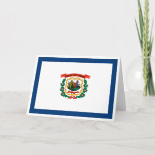 Flagge von West Virginia, West Virginia-Flagge Karte