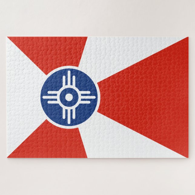 Flagge von Wichita (Kansas, USA) (Horizontal)