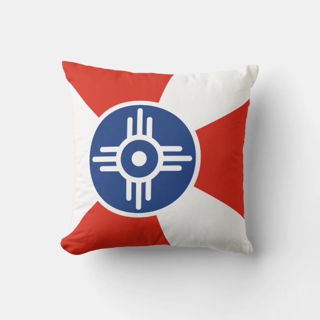 Flagge von Wichita (Kansas, USA) Kissen (Vorderseite)
