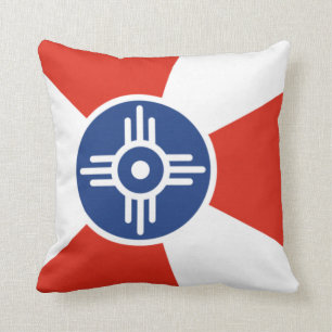 Flagge von Wichita (Kansas, USA) Kissen