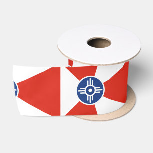 Flagge von Wichita (Kansas, USA) Satinband