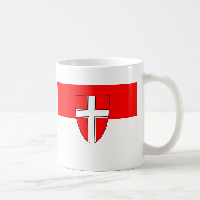 Flagge von Wien, Österreich Kaffeetasse (Rechts)