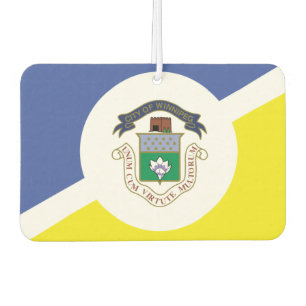 Flagge von Winnipeg, Manitoba Knopf Autolufterfrischer