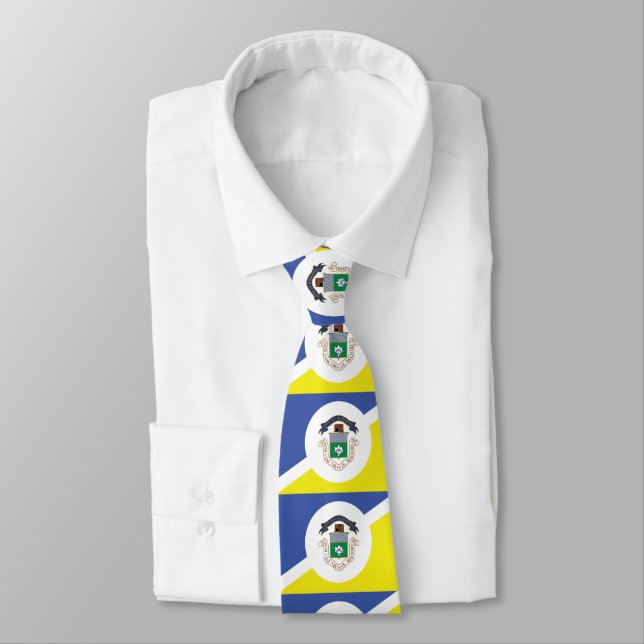 Flagge von Winnipeg, Manitoba Neck Tie Krawatte (Gebunden)