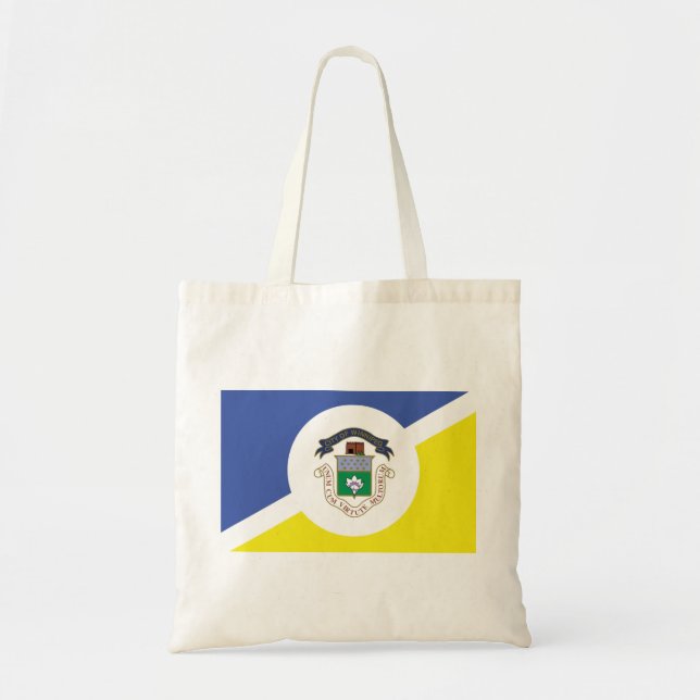 Flagge von Winnipeg, Manitoba Tote Tag Tragetasche (Vorne)