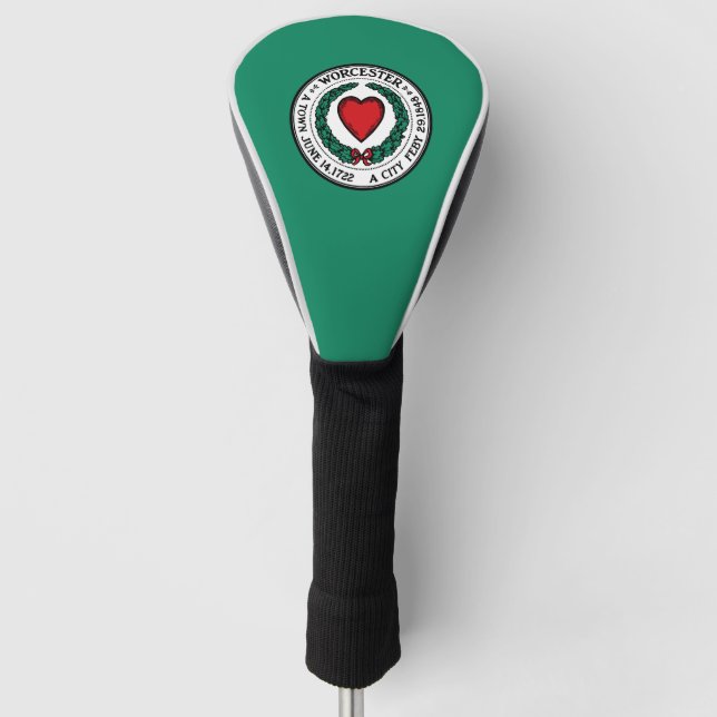 Flagge von Worcester, Massachusetts Golf Head Cove Golf Headcover (Vorderseite)