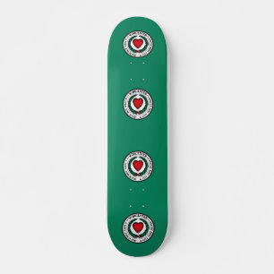Flagge von Worcester, Massachusetts Skateboard