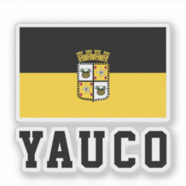 Flagge von Yauco, Puerto Rico Aufkleber