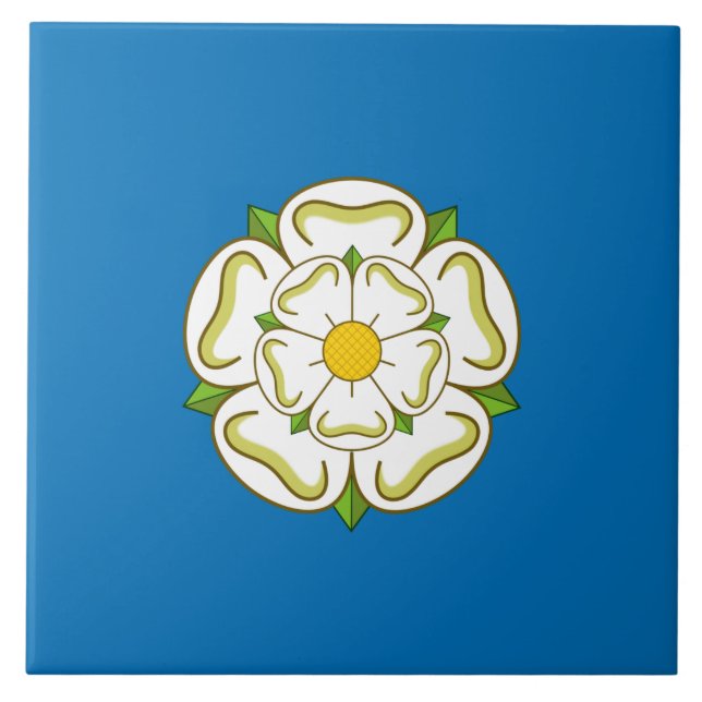 Flagge von Yorkshire (englischer Landkreis) Fliese (Vorderseite)