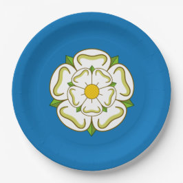 Flagge von Yorkshire (englischer Landkreis) Pappteller