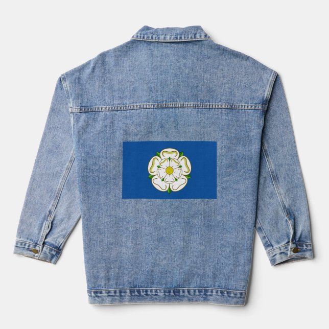 Flagge von Yorkshire Jeansjacke (Rückseite)