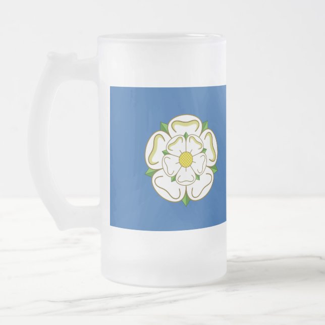 Flagge von Yorkshire Mattglas Bierglas (Links)