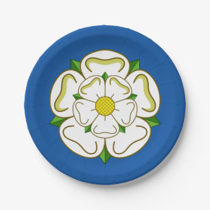 Flagge von Yorkshire Pappteller