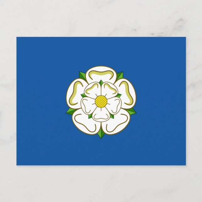 Flagge von Yorkshire Postcard Postkarte (Vorderseite)