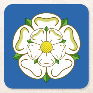 Flagge von Yorkshire Rechteckiger Pappuntersetzer