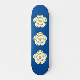 Flagge von Yorkshire  Skateboard