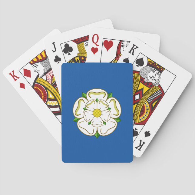 Flagge von Yorkshire Spielkarten (Rückseite)