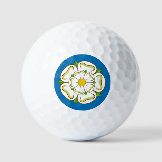 Flagge von Yorkshire (UK) Golfball (Vorderseite)