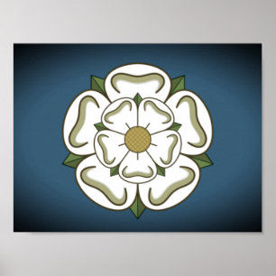 Flagge von Yorkshire (UK) Poster
