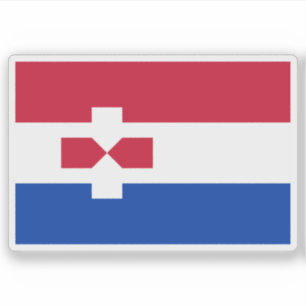 Flagge von Zaanstad, Niederlande Aufkleber