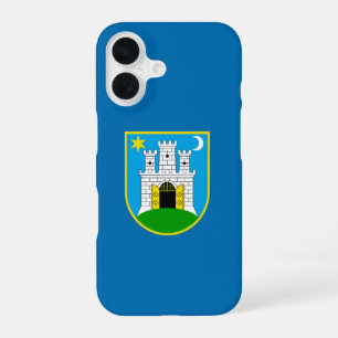 Flagge von Zagreb, Kroatien iPhone 16 Hülle