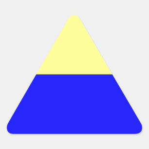 Flagge von Zandvoort Dreieckiger Aufkleber