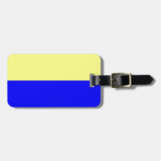 Flagge von Zandvoort Gepäckanhänger (Vorderseite horizontal)