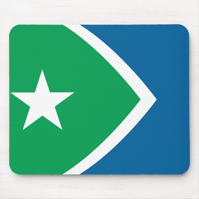 Flagge von Zedernrasen, Iowa Mousepad (Vorne)