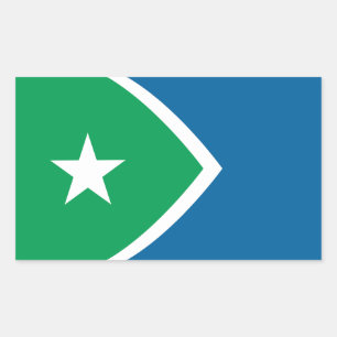 Flagge von Zedernrasen, Iowa Rechteckiger Aufkleber