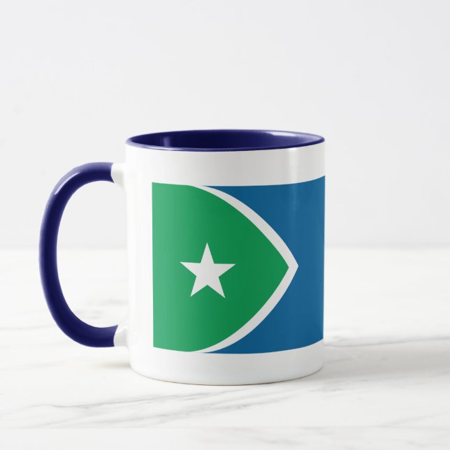Flagge von Zedernrasen, Iowa Tasse (Links)
