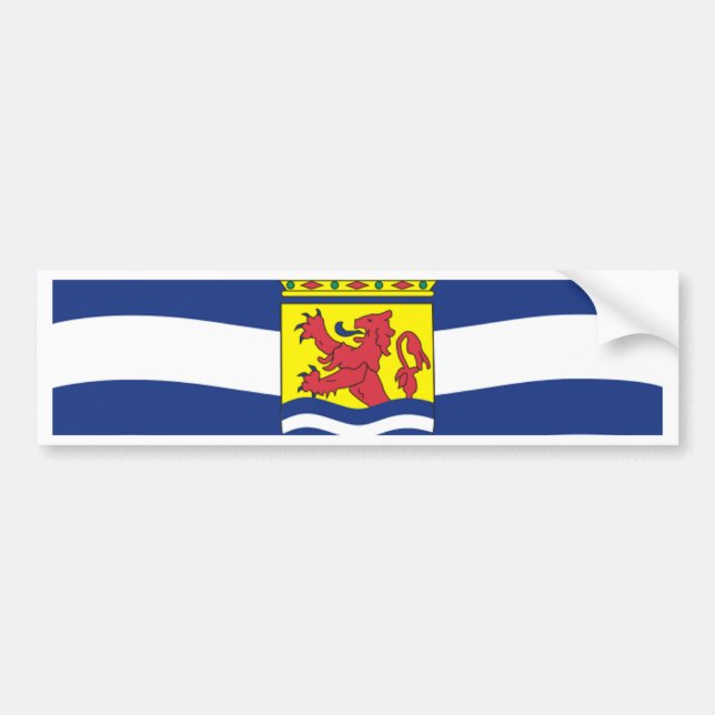Flagge von Zeeland Autoaufkleber (Vorne)
