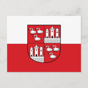 Flagge von Zwickau, Deutschland Postkarte