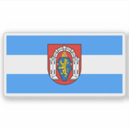 Flagge Vukovar, Kroatien Aufkleber
