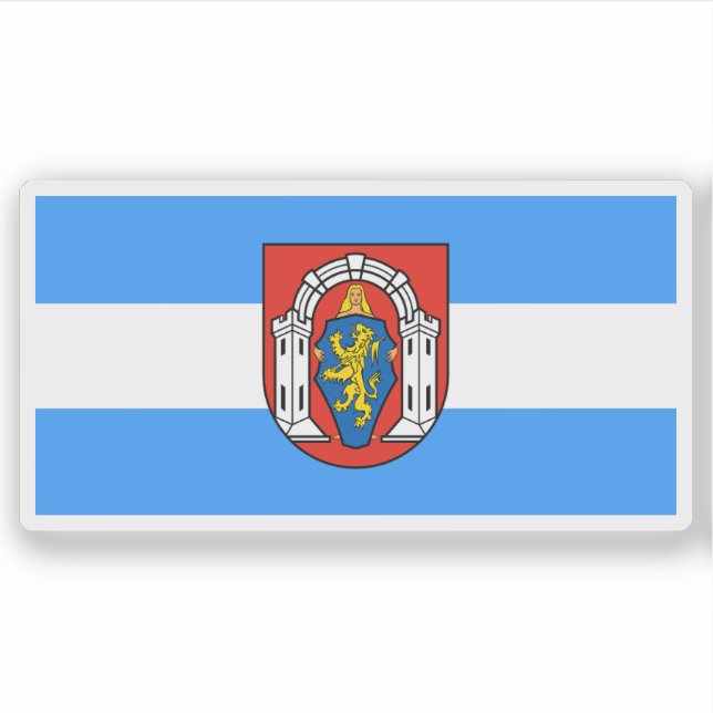 Flagge Vukovar, Kroatien Aufkleber (Vorderseite)