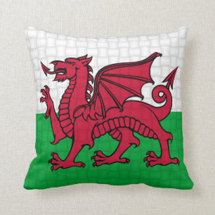 Flagge Wales Waliser cymru Drache Kissen