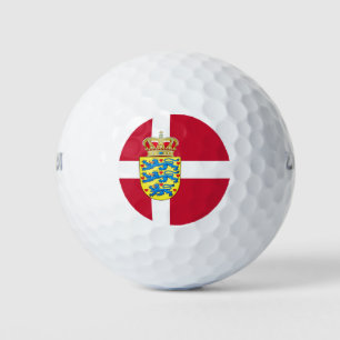 Flagge/Wappen Dänemarks Golfball