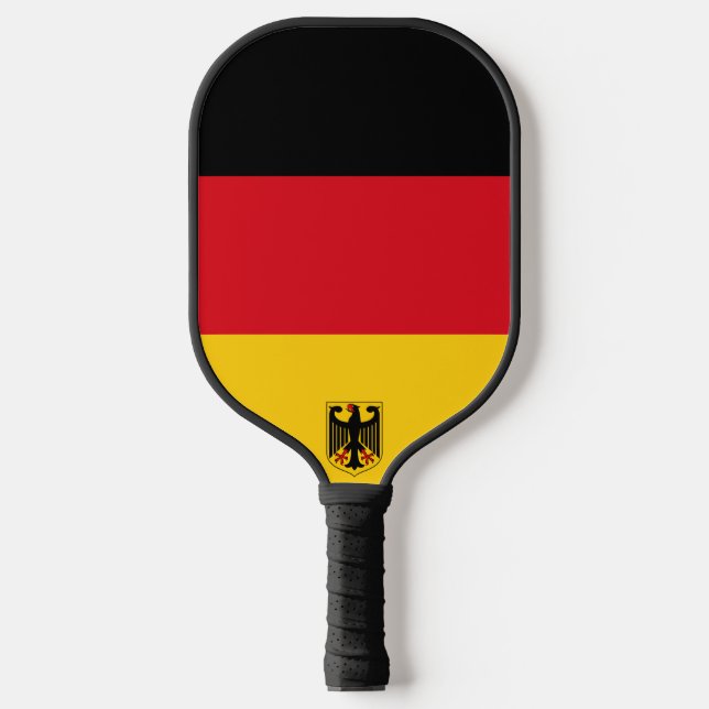 Flagge/Wappen Deutschlands Pickleball Schläger (Vorderseite)